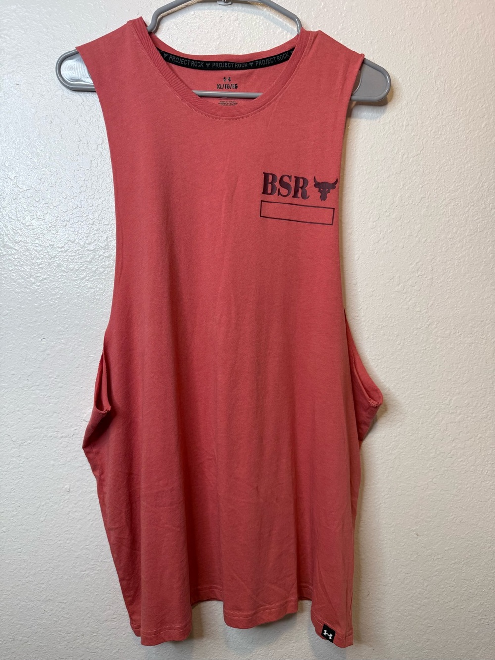 Under Armour Project Rock BSR Athletic Tank Top Loose Fit Size XL Workout Gym